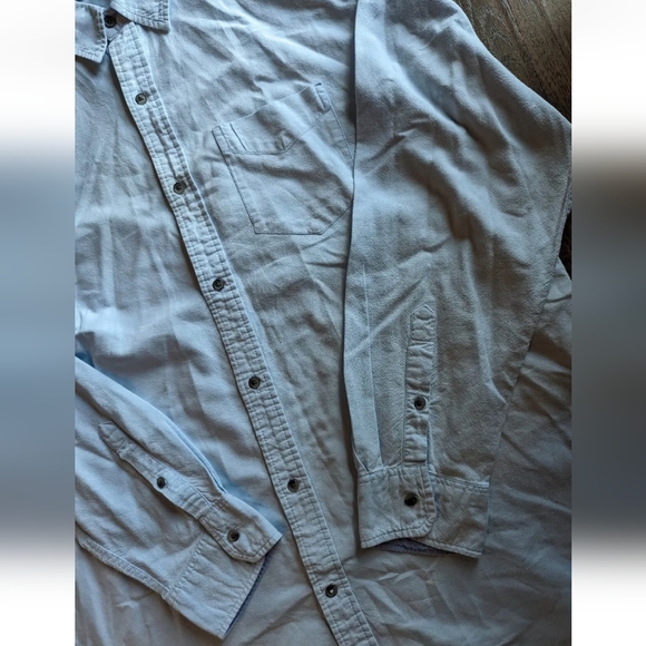 Paper Denim & Cloth PDC Men’s Shirt Size 2X Light Wash Denim Button Down Cotton. - Picture 6 of 16